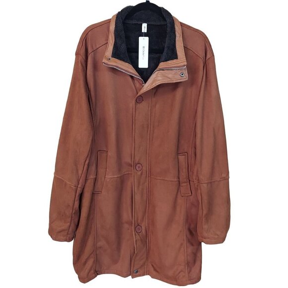 Fashion Mia Order Plus Men's Faux Suede Coat NWT - Picture 5 of 13